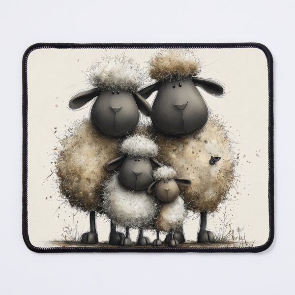 Item preview, Gorgeous Valais Sheep ' We 4 Sheep ’ BY SHiRLeY MacARTHuR designed and sold by Shirley MacArthur Art.