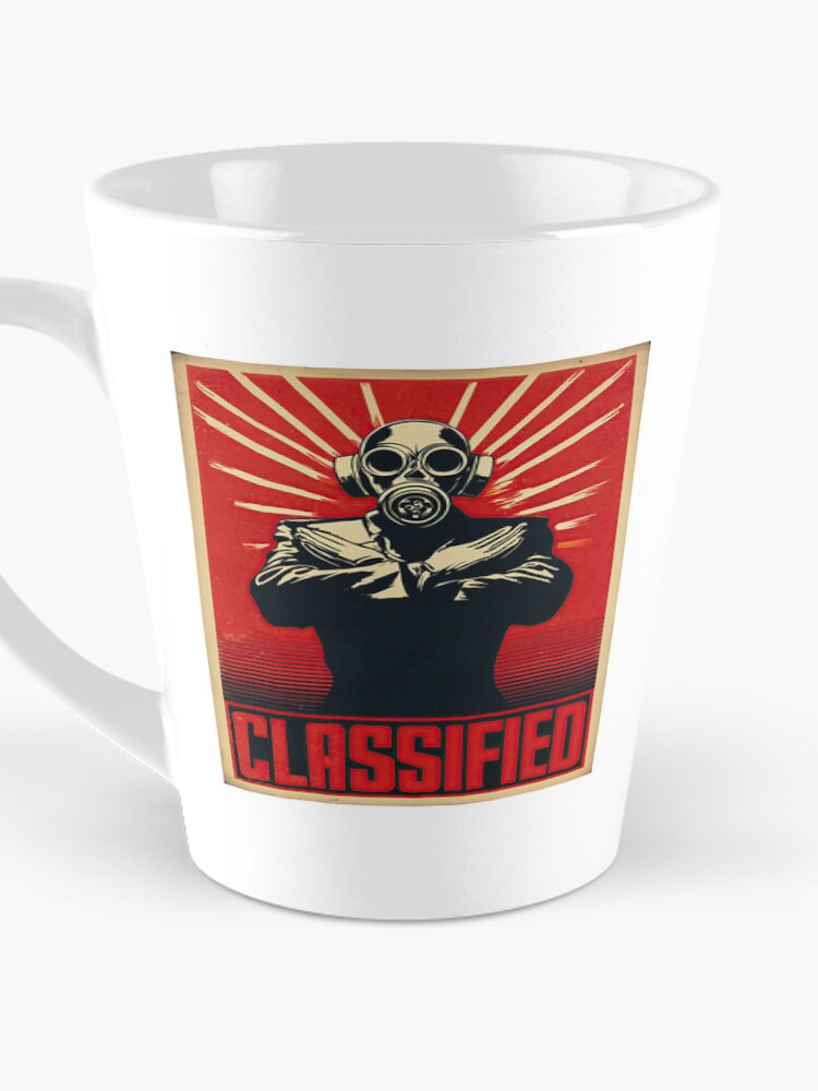 Thumbnail 3 of 4, Coffee Mug, Titel Classified Propaganda Poster designed and sold by obstinator.