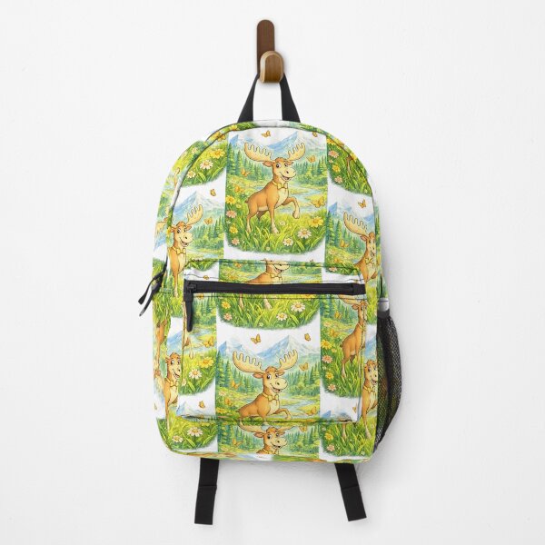 Item preview, Elegant Mountain Moose | Wildflower Valley Storybook Art designed and sold by Clothes With Smiling Animals Walt Gral.