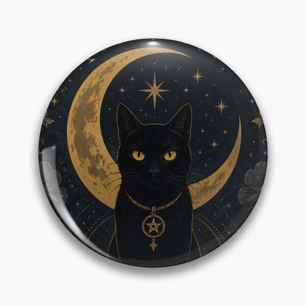 Item preview, The Moon Tarot Card Black Cat designed and sold by Piising.
