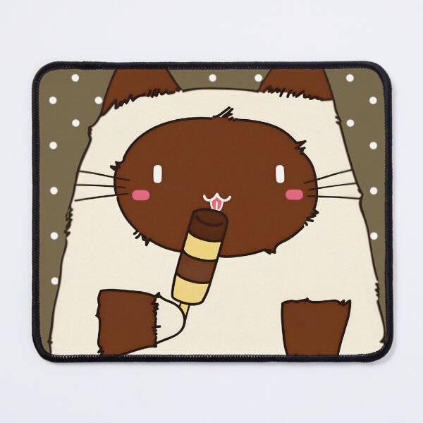 Item preview, Siamese Cat Eating Chocolate Vanilla Ice Cream designed and sold by Cutecharactel.