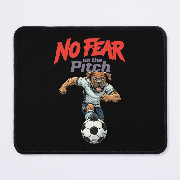 Item preview, No Fear on the Pitch – Funny Broholmer Soccer Dog Design designed and sold by CARPIO Creations.