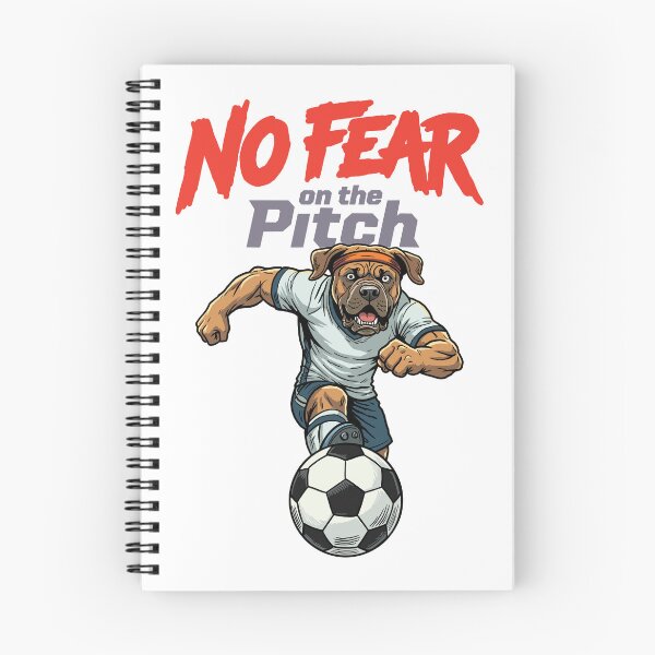 Item preview, No Fear on the Pitch – Funny Broholmer Soccer Dog Design designed and sold by CARPIO Creations.