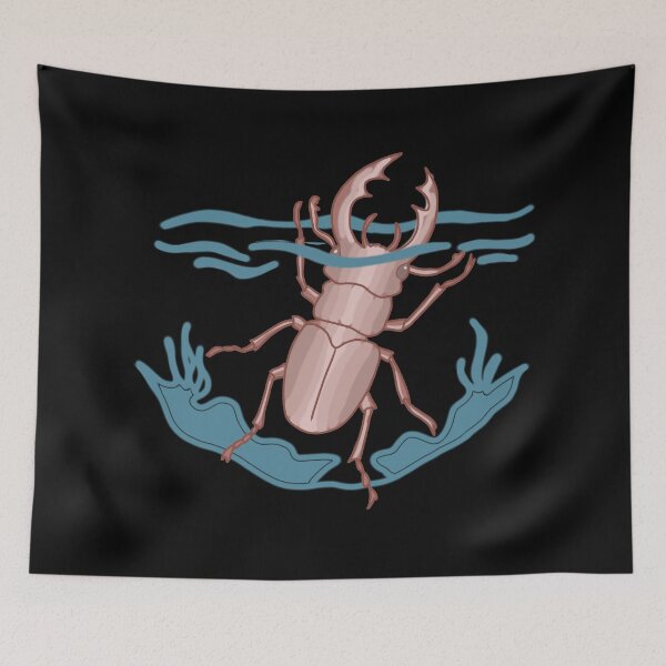 Item preview, Beetle under water minimalist illustration designed and sold by LeshanArt.