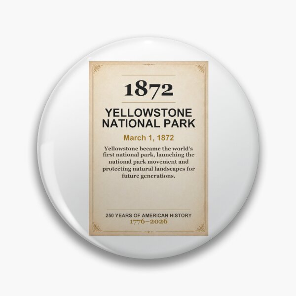 Item preview, America 250 | Yellowstone national Park | 1872 designed and sold by ariksworld.