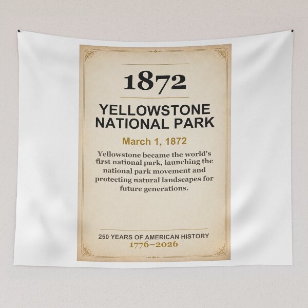 Item preview, América 250 | Parque Nacional de Yellowstone | 1872 designed and sold by ariksworld.
