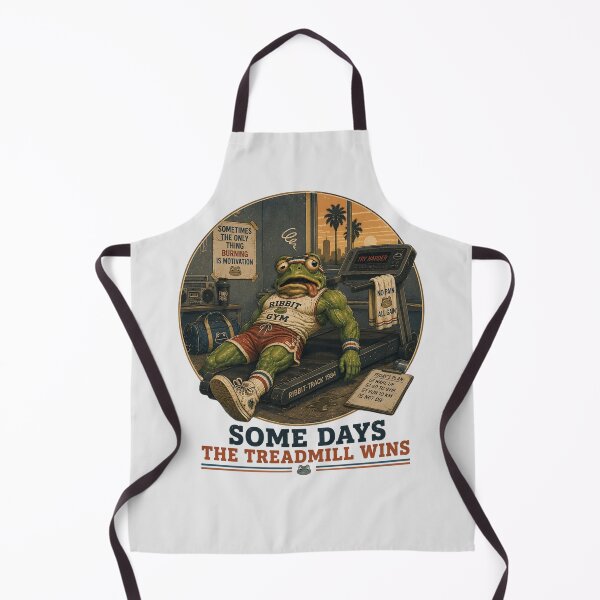 Item preview, Gym Frog Treadmill Wins Funny 80s Retro Workout designed and sold by MythicCotton.
