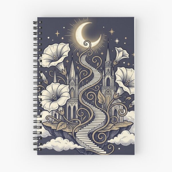 Item preview, Moon Stairway – Surreal Fantasy Floating Island Artwork designed and sold by Dogandesighn.