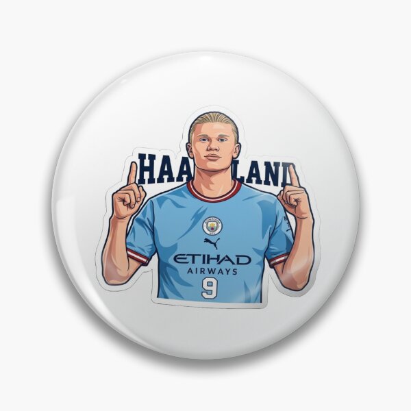 Item preview, Erling Haaland 9 Graphic T-Shirt | Sky Blue Football Tee | Manchester Blue Striker Fan Merch designed and sold by Sidra digital art 8277237.