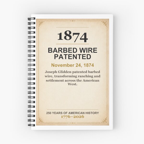 Item preview, America 250 | Barbed Wire Patented | 1874 designed and sold by ariksworld.