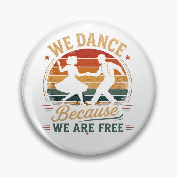 Item preview, We Dance Because We Are Free Vintage Swing Dance Retro Shirt designed and sold by Masloshop.