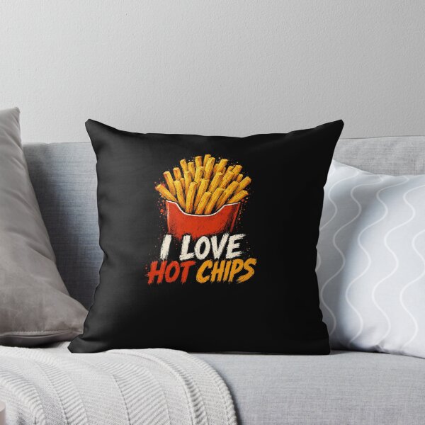 Item preview, I Love Hot Chips French Fries Food Lover Snack designed and sold by RetroMini2026.