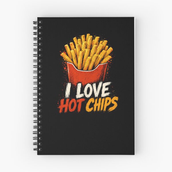 Item preview, I Love Hot Chips French Fries Food Lover Snack designed and sold by RetroMini2026.