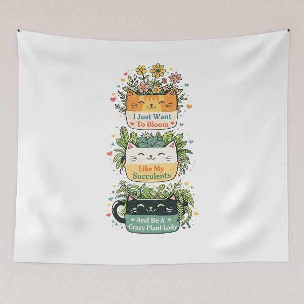 Item preview, Crazy Plant Lady Cats designed and sold by Matinez Pink.