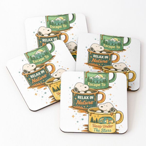 Item preview, Snoopy Camping Mugs designed and sold by Matinez Pink.