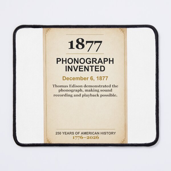 Item preview, America 250 | Phonograph Invented | 1877 designed and sold by ariksworld.