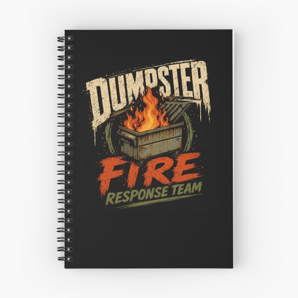 Item preview, Dumpster Fire Response Team Sarcastic Humor Meme designed and sold by RetroMini2026.
