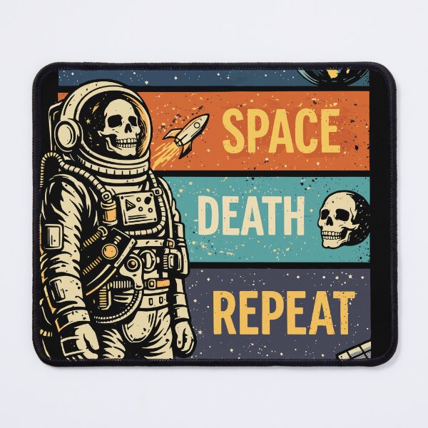 Item preview, Earth Space Death Repeat Astronaut designed and sold by Matinez Pink.