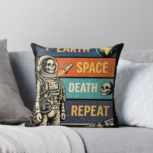 Item preview, Earth Space Death Repeat Astronaut designed and sold by Matinez Pink.