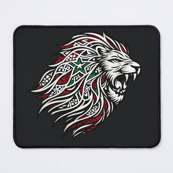 Item preview, Majestic Moroccan Lion – Morocco Flag Vector Art designed and sold by Gazelia.
