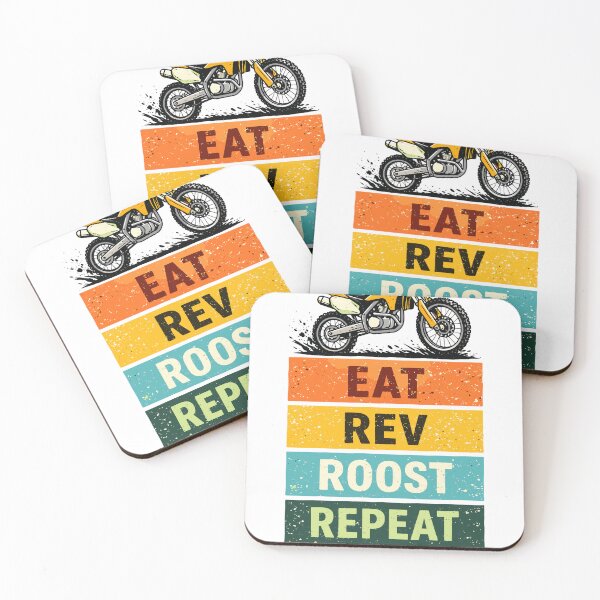 Item preview, Eat Rev Roost Repeat Dirt Bike designed and sold by Matinez Pink.