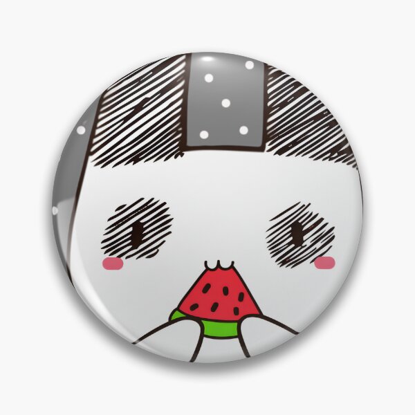 Item preview, Kawaii Bunny Eating Fresh Watermelon Fruit Slice designed and sold by Cutecharactel.