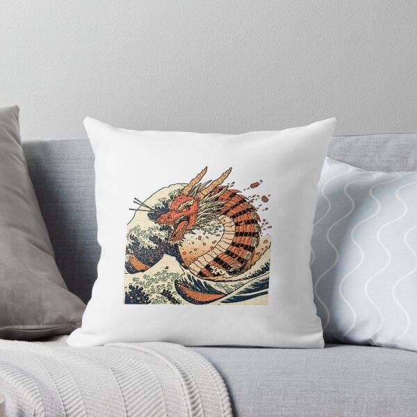 Item preview, Samurai Sushi Dragon Japanese Art Vinyl Sticker designed and sold by thenewall.