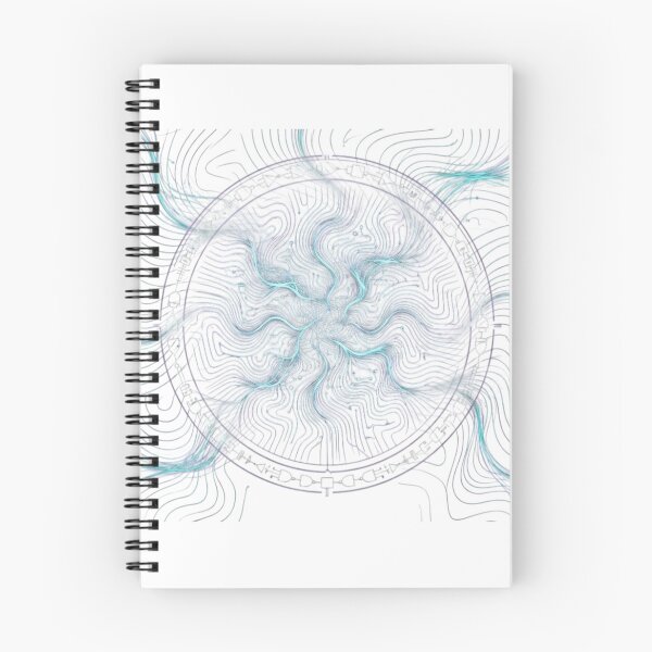 Item preview, Cyber Mandala Futuristic Geometric Tech Art Print designed and sold by Nakrisa.