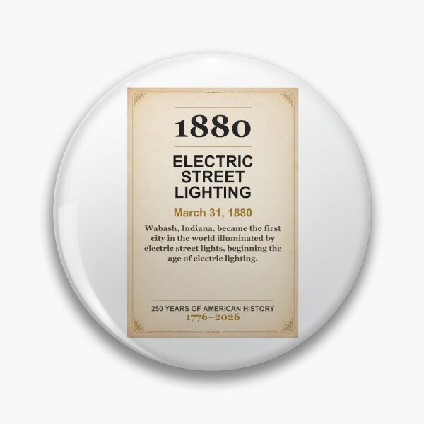 Item preview, America 250 | Electric Street Lighting | 1880 designed and sold by ariksworld.