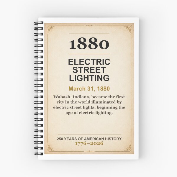 Item preview, America 250 | Electric Street Lighting | 1880 designed and sold by ariksworld.