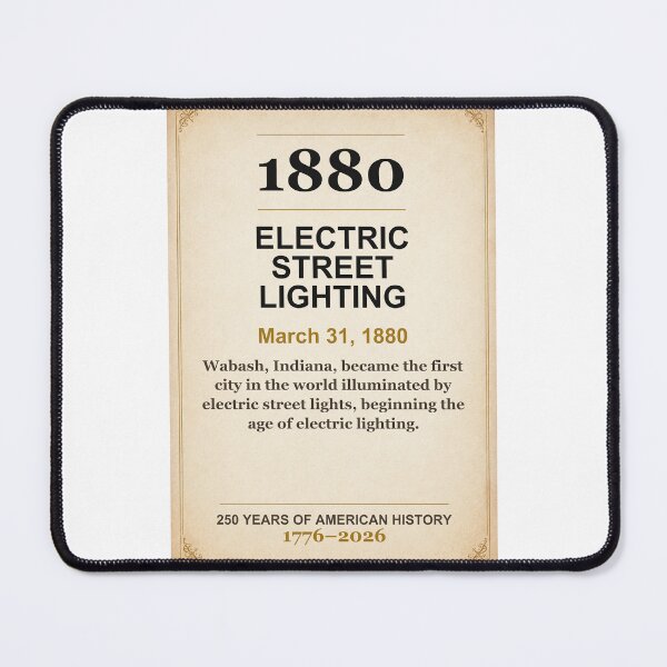 Item preview, America 250 | Electric Street Lighting | 1880 designed and sold by ariksworld.