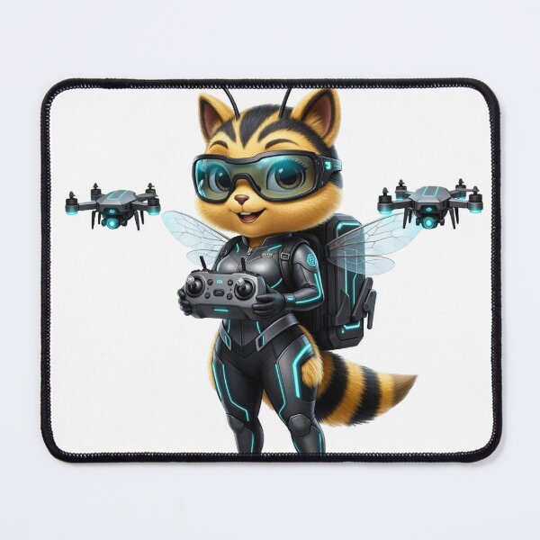 Item preview, NJ-004 | Lady Drone Bee | Drone Pilot & Aerial Imaging Specialist designed and sold by D4NC1G3R.