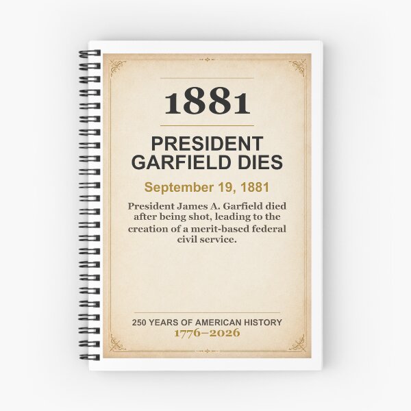 Item preview, America 250 | President Garfield Dies | 1881 designed and sold by ariksworld.