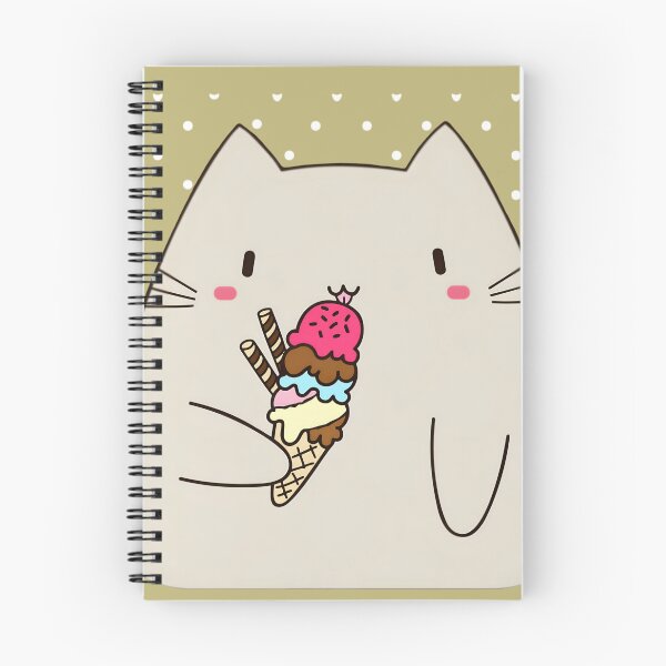 Item preview, Cat Holding Giant Neapolitan Ice Cream Cone designed and sold by Cutecharactel.