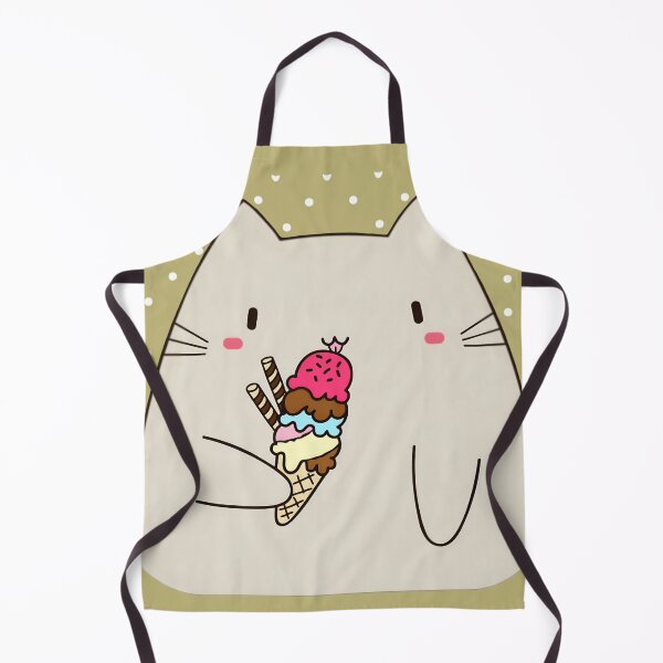 Item preview, Cat Holding Giant Neapolitan Ice Cream Cone designed and sold by Cutecharactel.