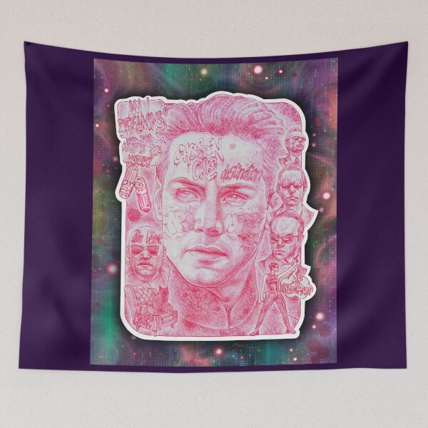 Item preview, CHOSEN ONE CYBER SIMULATION RED INK POSTER designed and sold by MariInk.