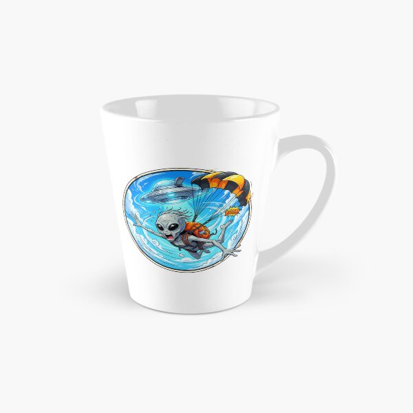 Item preview, Alien Skydiver Jumping with Parachute from UFO designed and sold by Sunkhung.