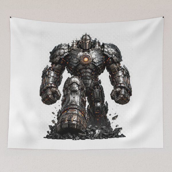 Item preview, Steel Iron Colossus | Industrial Metal Giant | Mechanical Titan designed and sold by SteelCoat Studio.