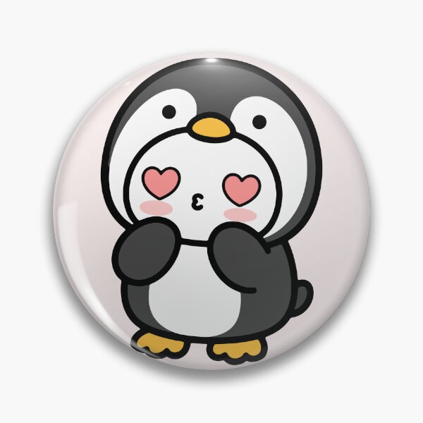 Item preview, Cute Penguin with Heart Eyes - Kawaii Love Illustration designed and sold by cladeart.