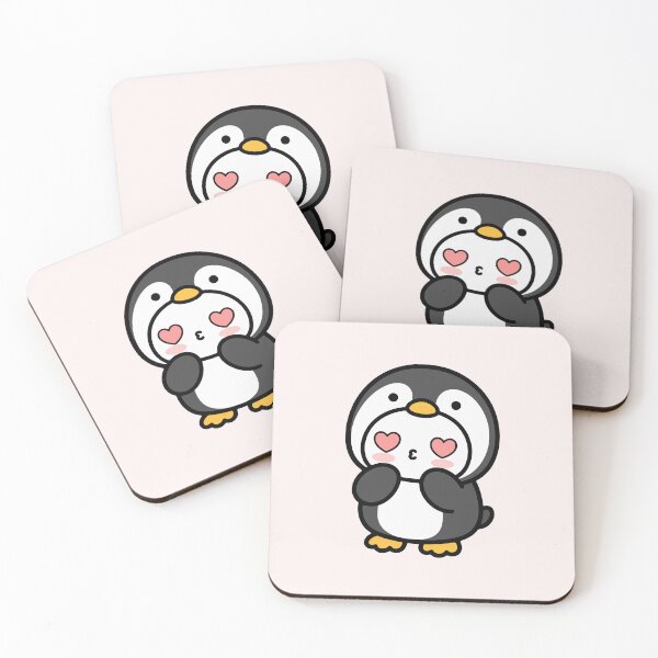 Item preview, Cute Penguin with Heart Eyes - Kawaii Love Illustration designed and sold by cladeart.