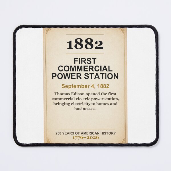 Item preview, America 250 | First Commercial Power Station | 1882 designed and sold by ariksworld.