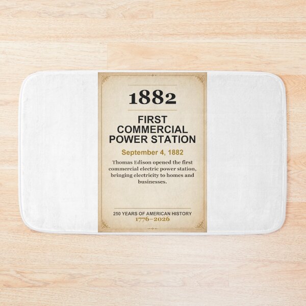Item preview, America 250 | First Commercial Power Station | 1882 designed and sold by ariksworld.