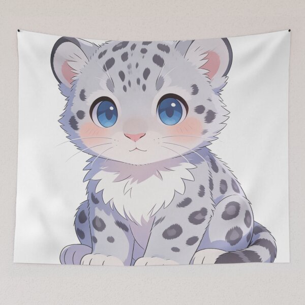 Item preview, Chibi Snow Leopard designed and sold by T's&such.
