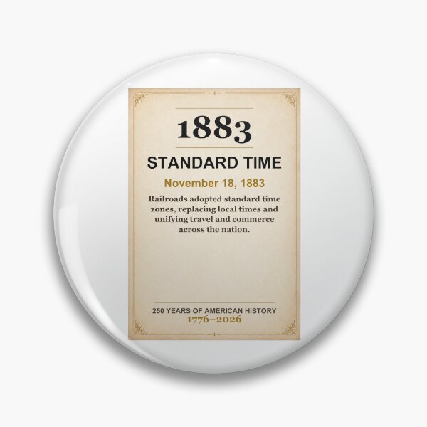 Item preview, America 250 | Standard Time | 1883 designed and sold by ariksworld.