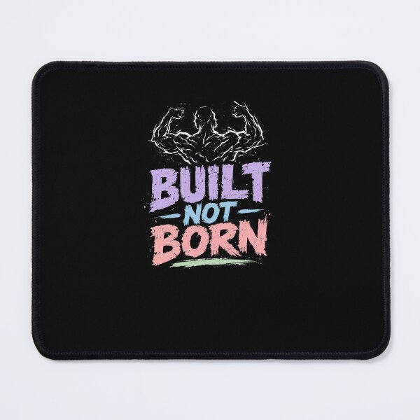 Item preview, Built Not Born Bodybuilding Weightlifting Gym Motivation designed and sold by RetroMini2026.