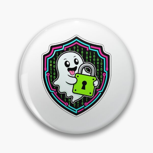 Item preview, Zero Trust Cyber Ghost Sticker | Funny Hacker Security Gift designed and sold by PixelForge Studio2.