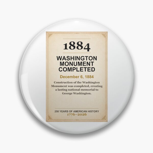 Item preview, America 250 | Washington Monument Completed | 1884 designed and sold by ariksworld.