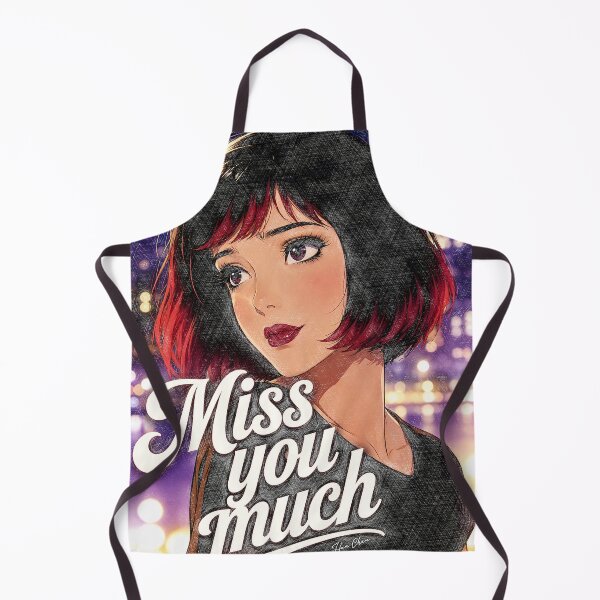 Item preview, Miss You Much – Retro 90s City Melancholy Anime Girl designed and sold by Hen-C-Art.
