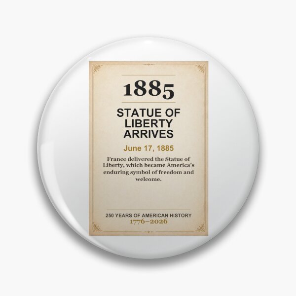 Item preview, America 250 | Statue of Liberty Arrives | 1885 designed and sold by ariksworld.