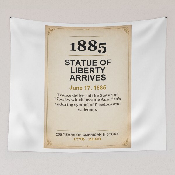Item preview, America 250 | Statue of Liberty Arrives | 1885 designed and sold by ariksworld.